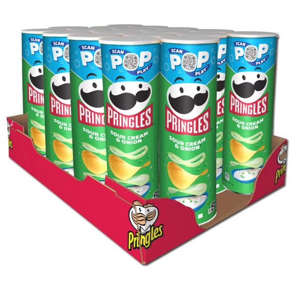 Pringles Crème Oignon | Lot de 18 boîtes