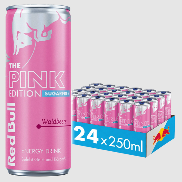 Red Bull The Pink Edition (Fruits Rouges) | Pack de 24 Cannettes 250ml