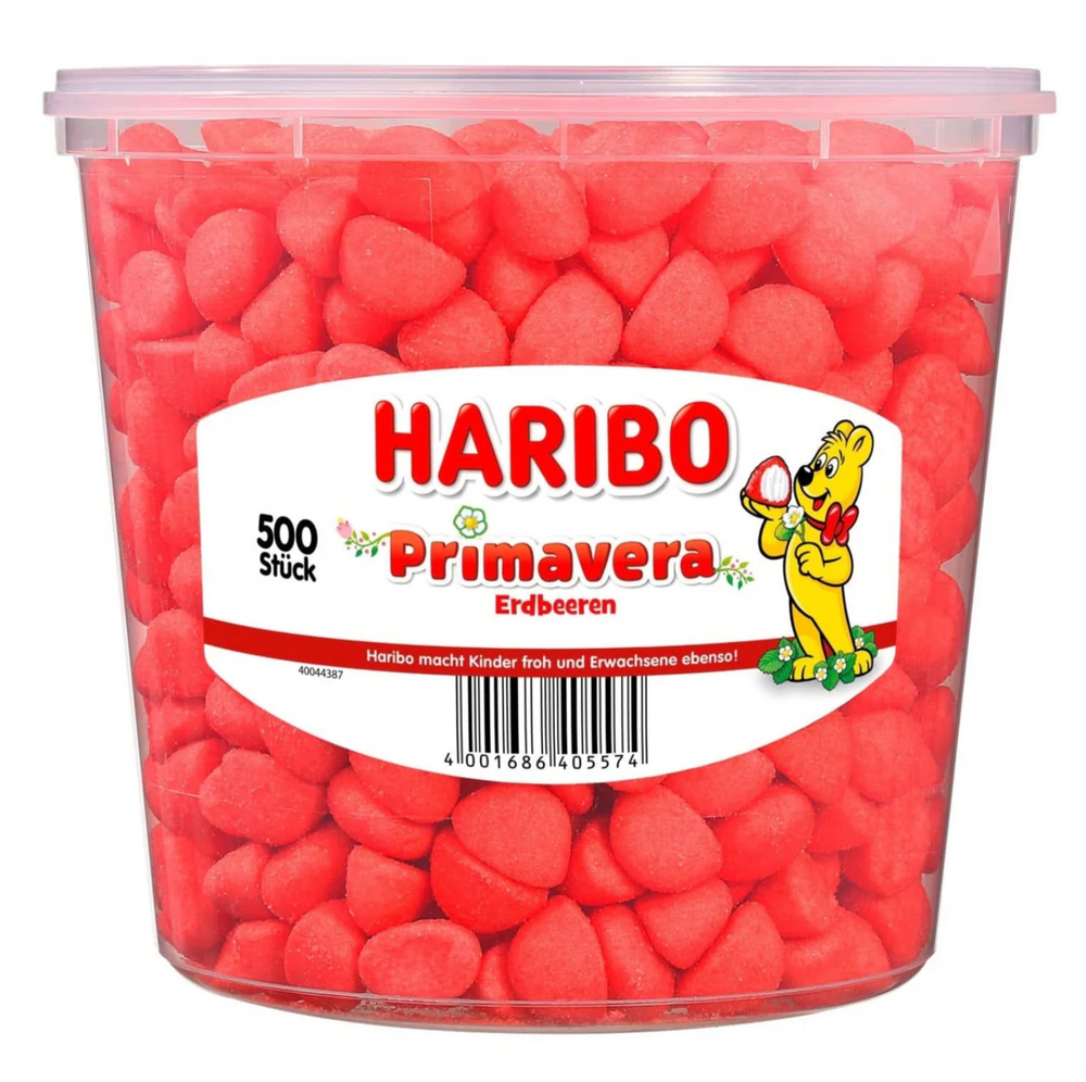 Haribo Fraise Tagada | Sceau XXL de 500 fraises