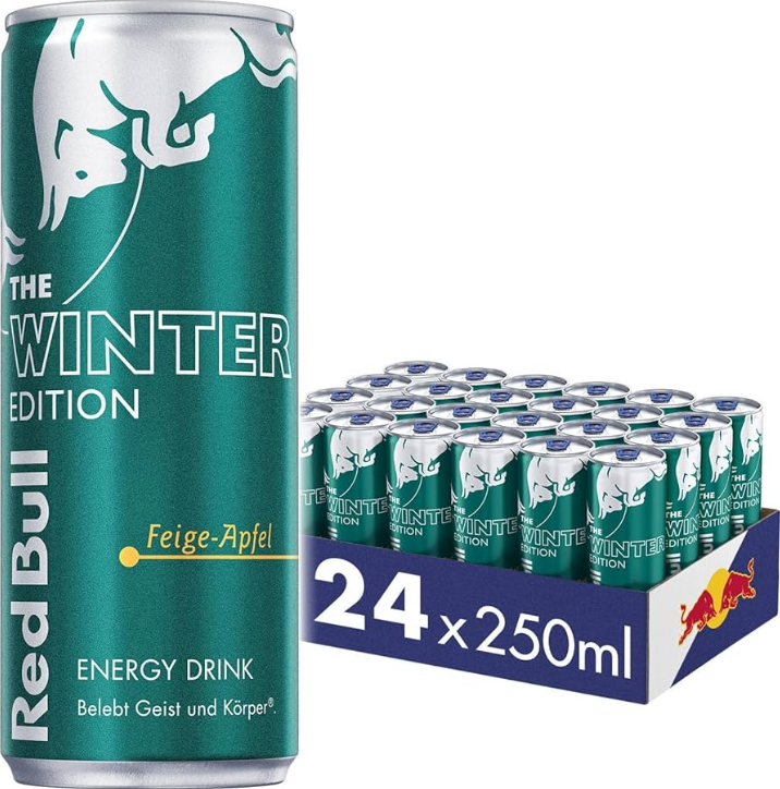 Red Bull Winter Edition Pomme-Figue | Pack de 24 Cannettes 250ml