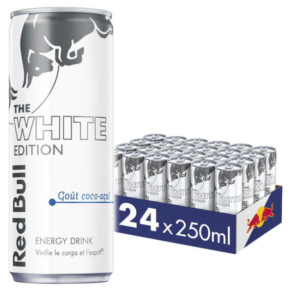 Red Bull The White Edition Coco-Açai (Pack de 24 Cannettes 250ml)
