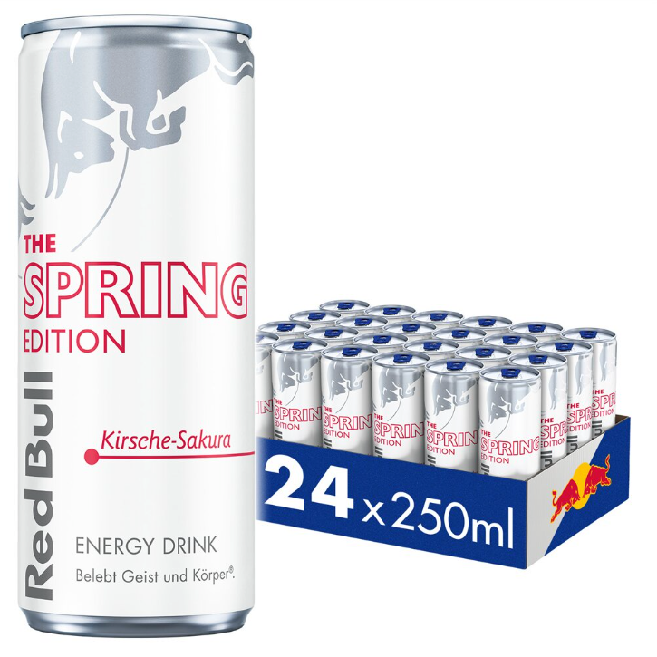 Red Bull Spring Edition Cerise Sakura - Pack de 24 Cannettes 250ml